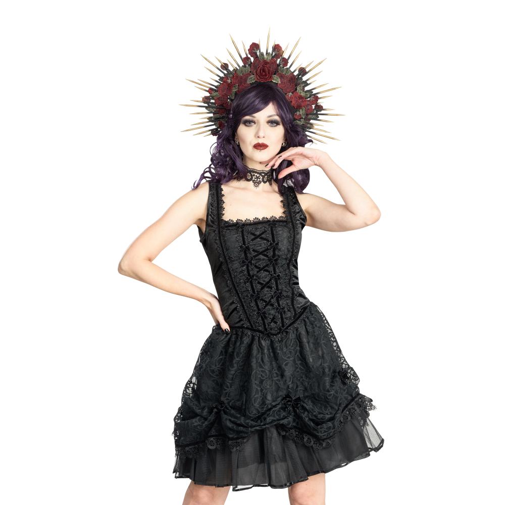 Sinister - 1336 Mini jurk - Zwart